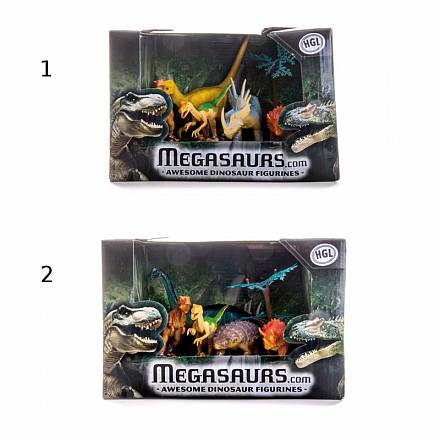 Игровой набор из 5 фигурок динозавров и дерева 